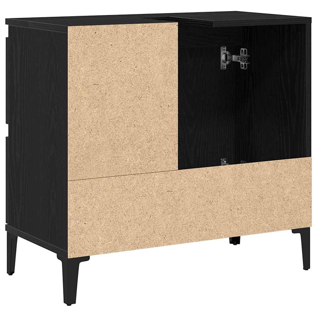 Badschrank Weiß 65x33x60 cm Holzwerkstoff