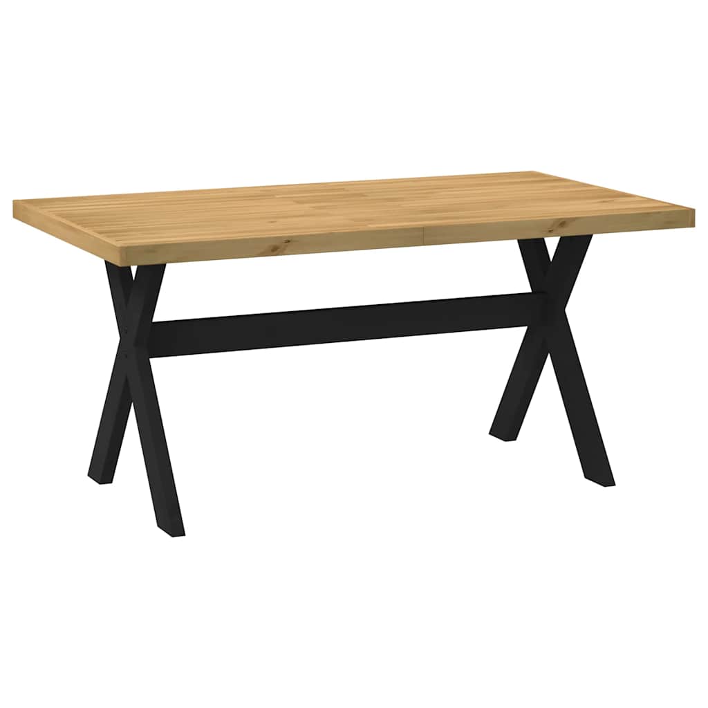 Esstisch NOAIN U-Form-Beine 180x90x75 cm Massivholz Kiefer