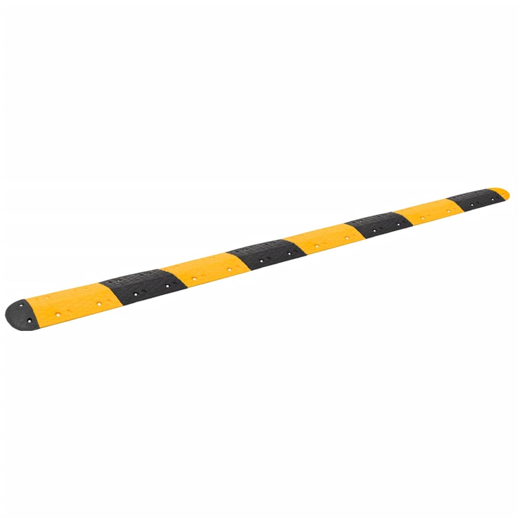 Bodenschwelle Gelb & Schwarz 129x32,5 x4 cm Gummi