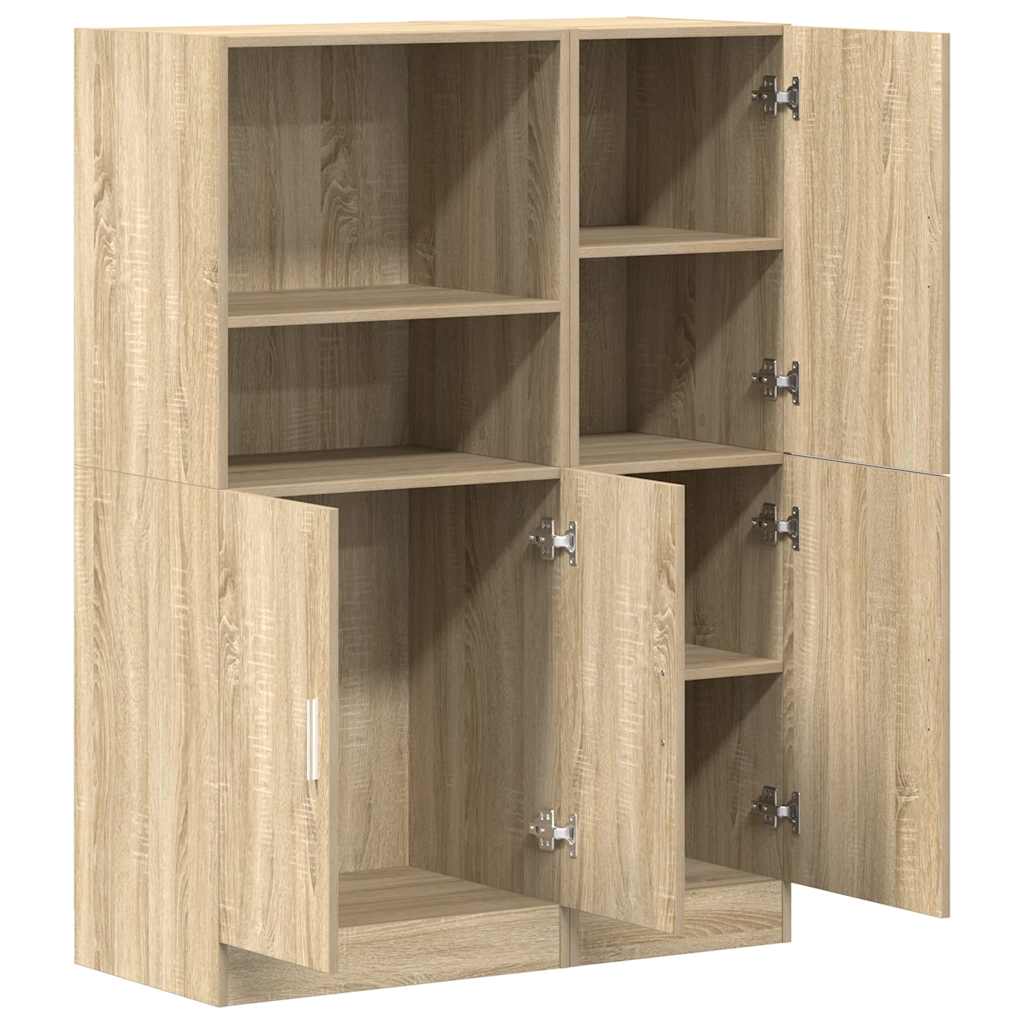 2-tlg. Küchenschrank-Set Weiß Holzwerkstoff