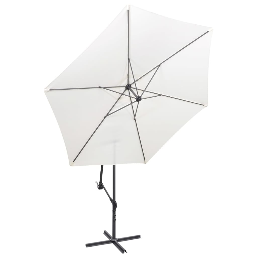 Ampelschirm mit Aluminium-Mast 300 cm Anthrazit