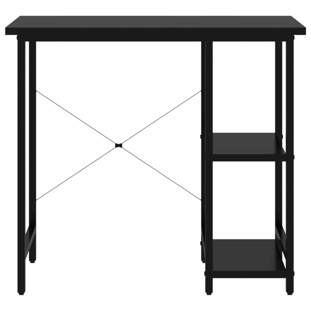 Computertisch Weiß 80x40x72 cm MDF und Metall