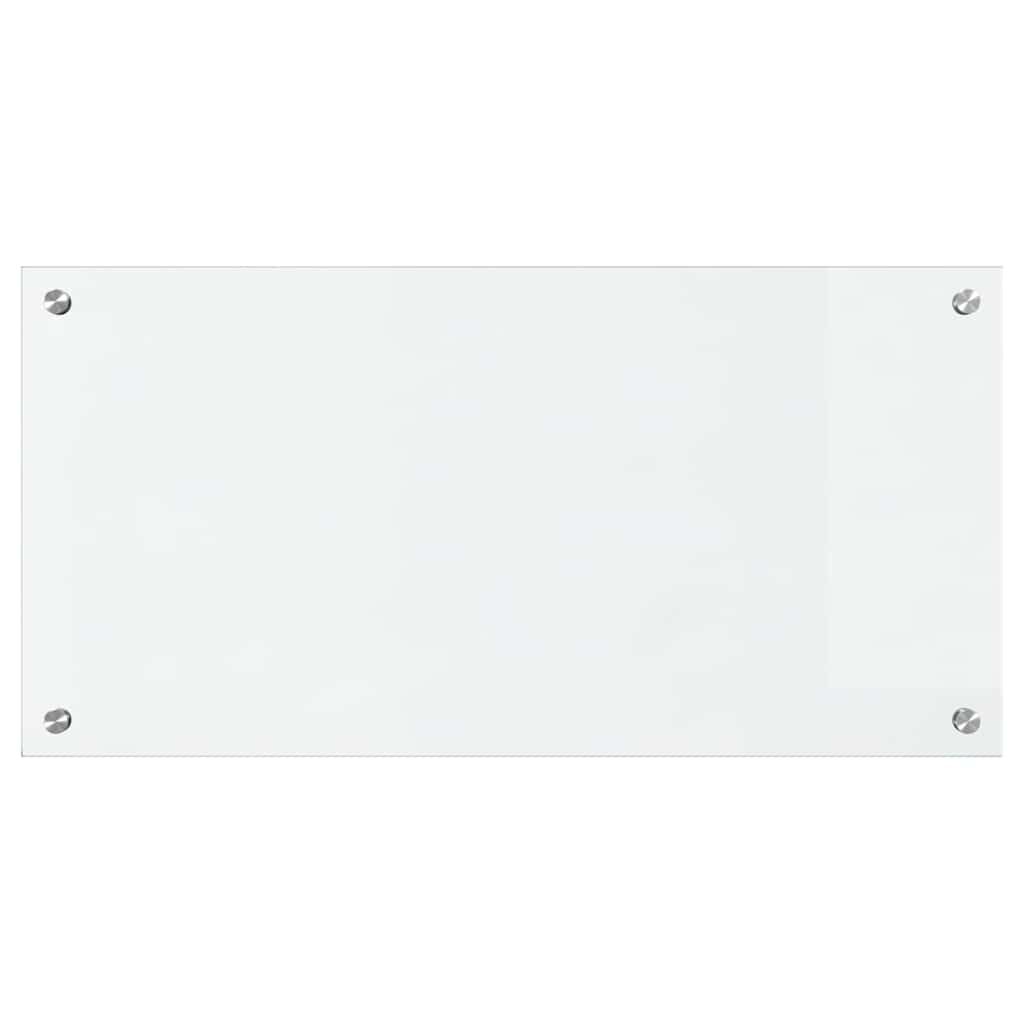 Küchenrückwand 2 pcs Weiß 70 x 40 cm Gehärtetes Glas
