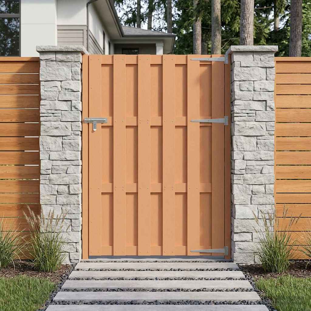 Gartentor WPC 100x112 cm Grau