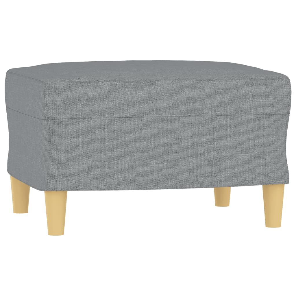 4-tlg. Sofagarnitur mit Kissen Braun Stoff
