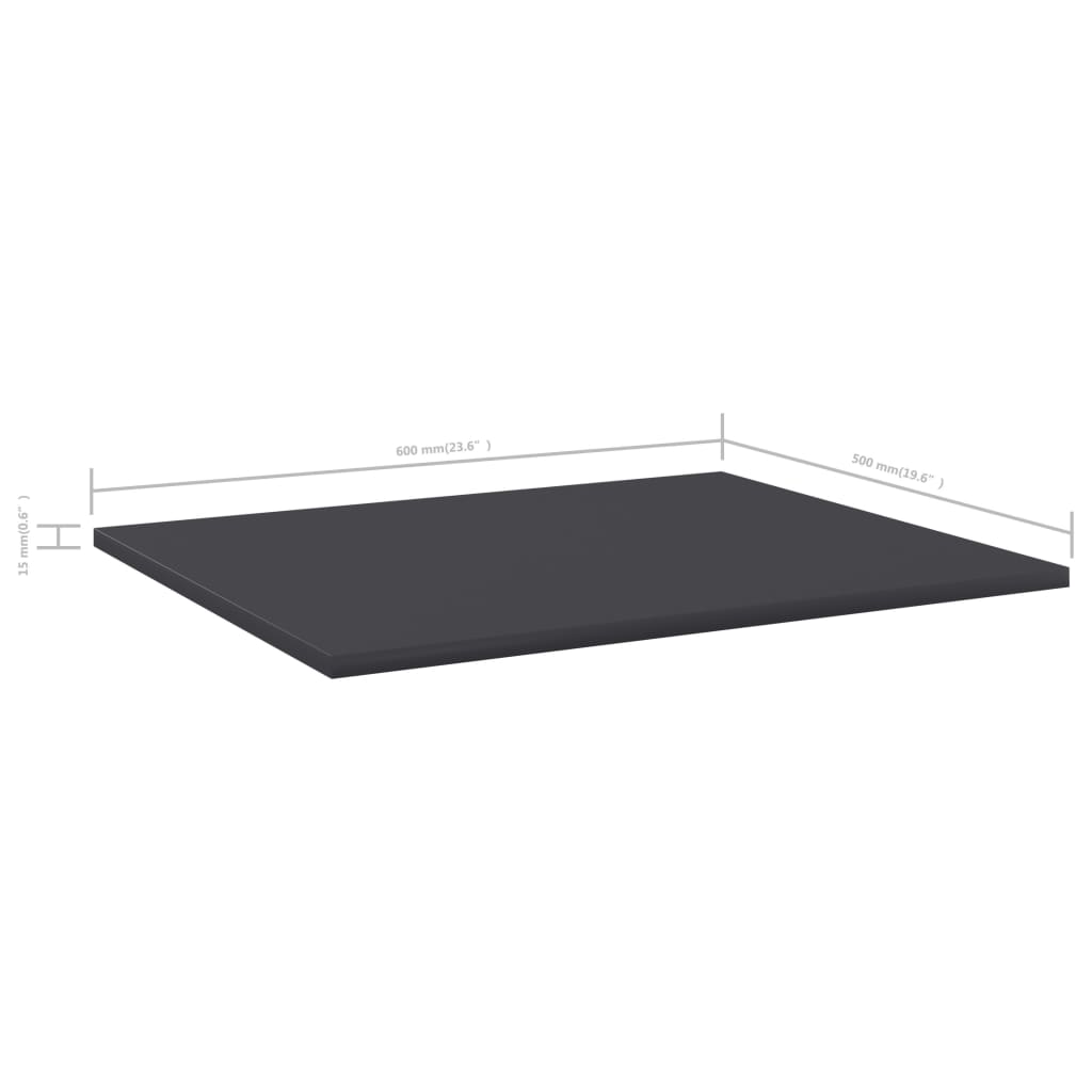 Bücherregal-Bretter 4 Stk. Weiß 40x10x1,5 cm Holzwerkstoff