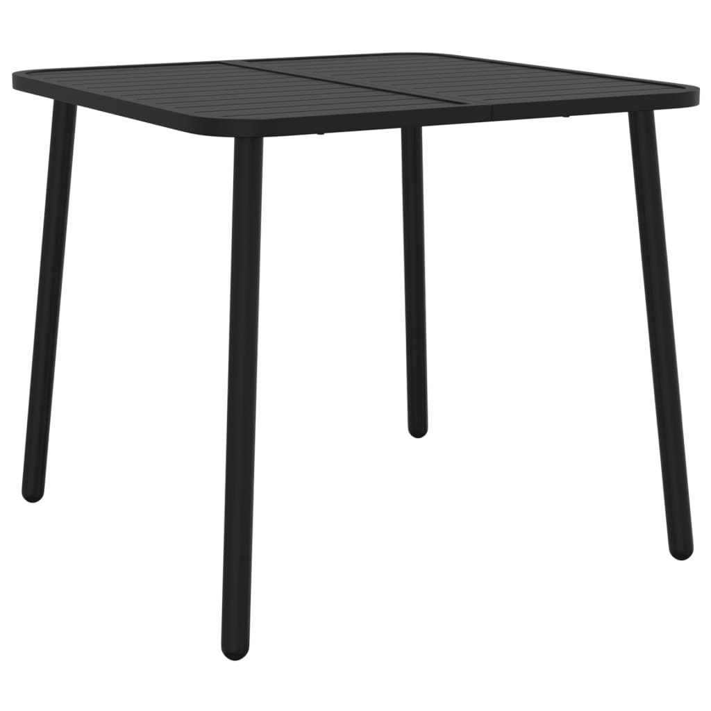 Gartentisch Anthrazit 100x100x71 cm Stahl