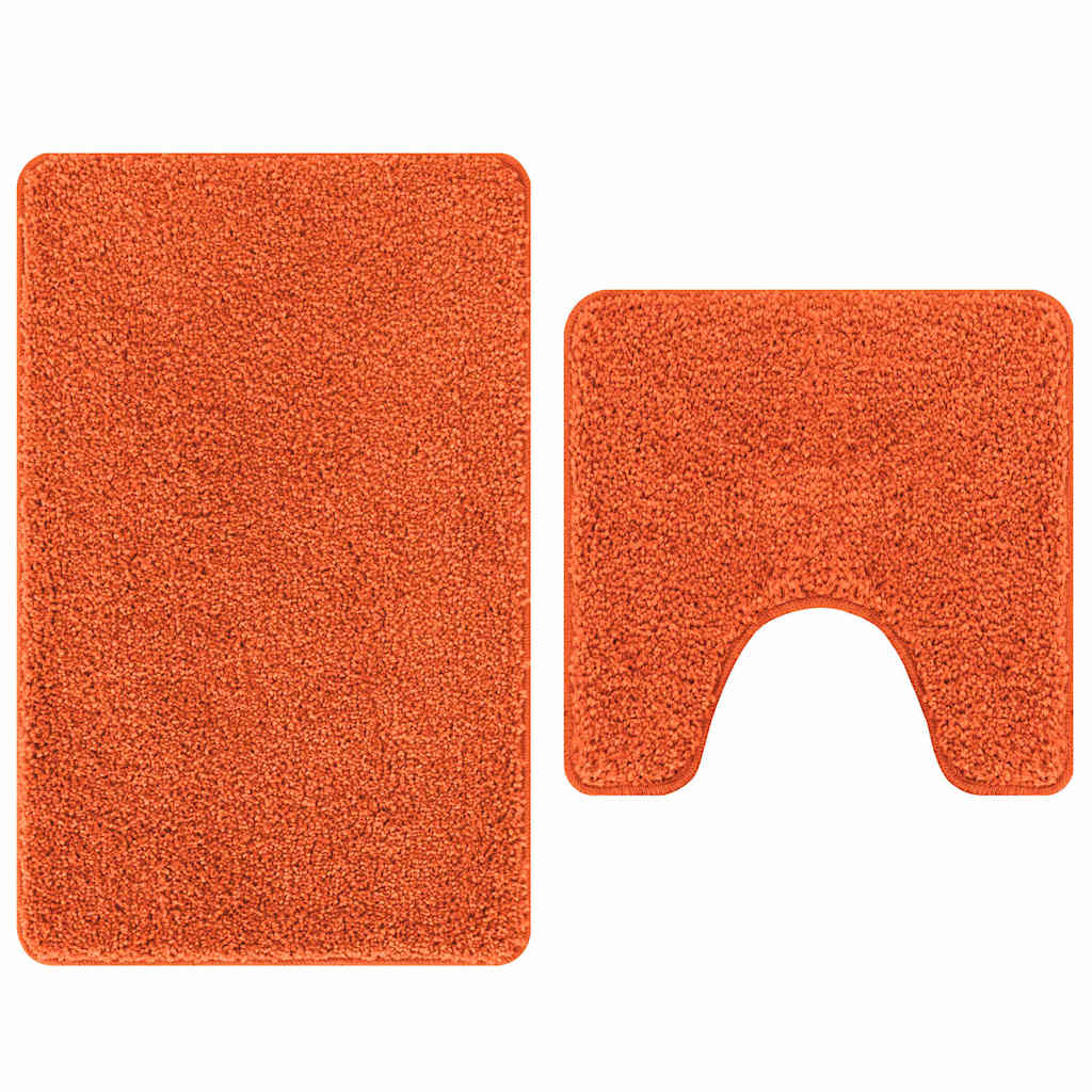 Anti-Rutsch Badematten-Set 2 pcs Dunkelgrau PP