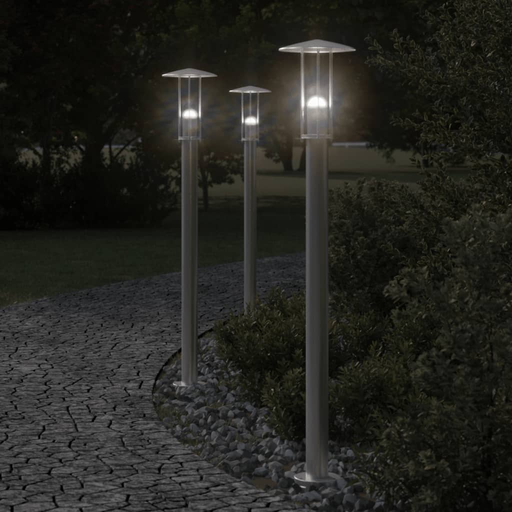 Wegeleuchte Silbern 60 cm Edelstahl