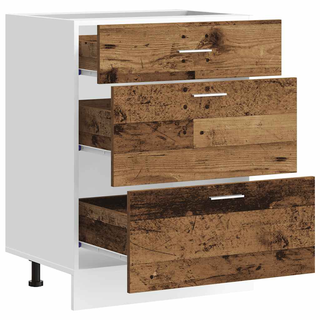 Unterschrank Lyon Weiß 60x46x81,5 cm Holzwerkstoff