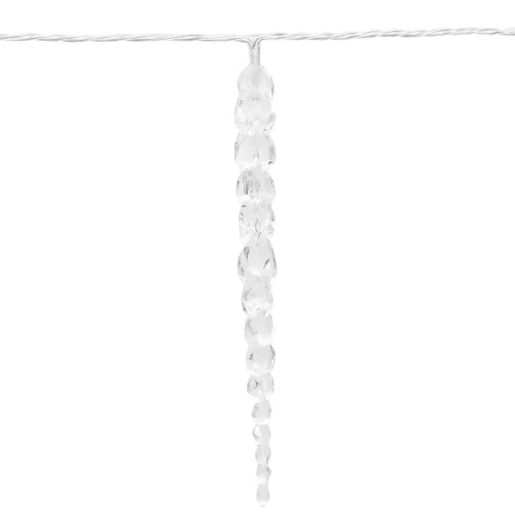 Eiszapfen-Lichterkette 200 LEDs Blau 20 m Acryl PVC