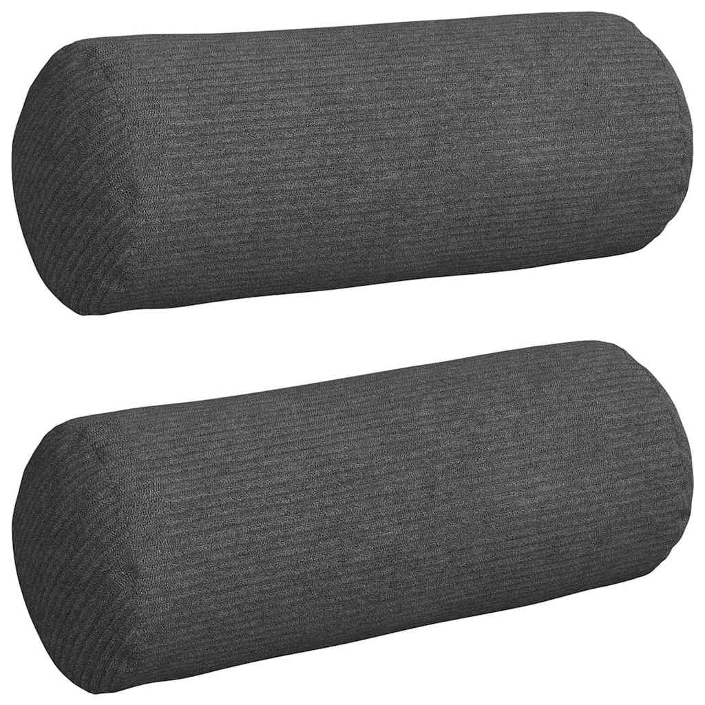 Bolsterkissen 2 pcs Hellgrau Ø 15 x 40 cm Cordstoff