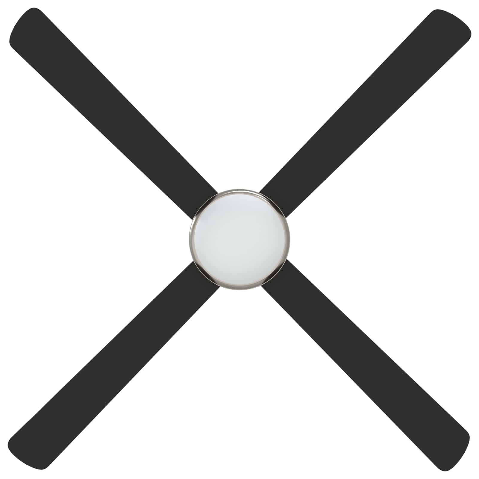 Deckenventilator mit Licht und Fernbedienung Ø 130 cm Weiß
