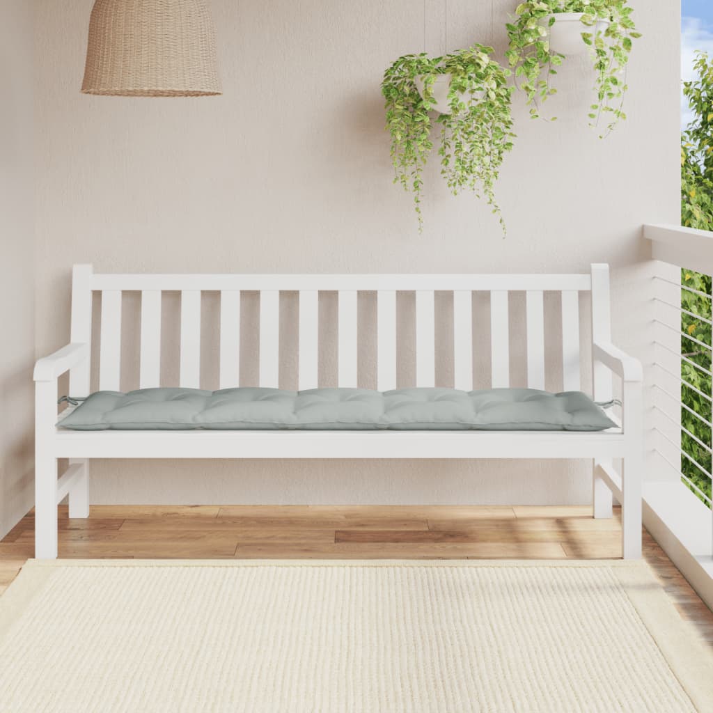 Gartenbank-Auflage Melange Anthrazit 100x50x7 cm Stoff