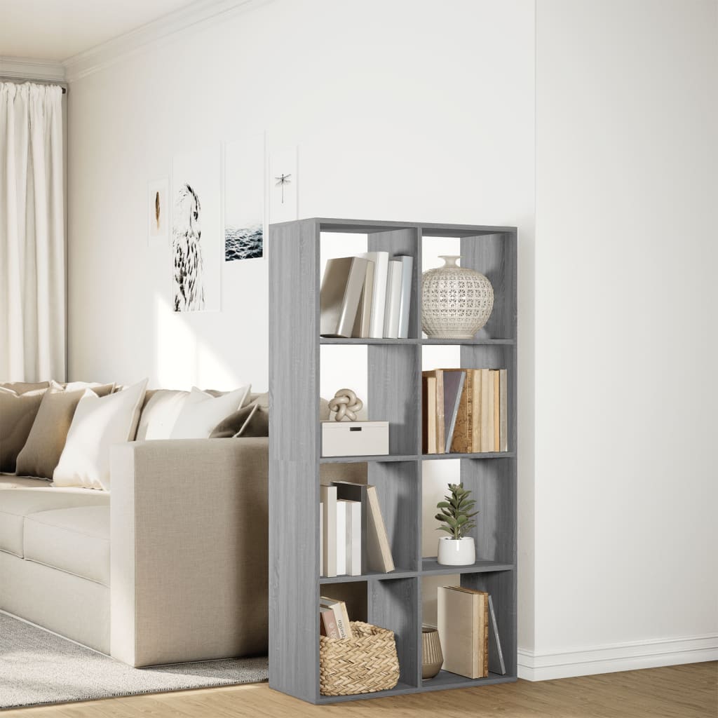 Bücherregal Weiß 137,5x29x137,5 cm Holzwerkstoff