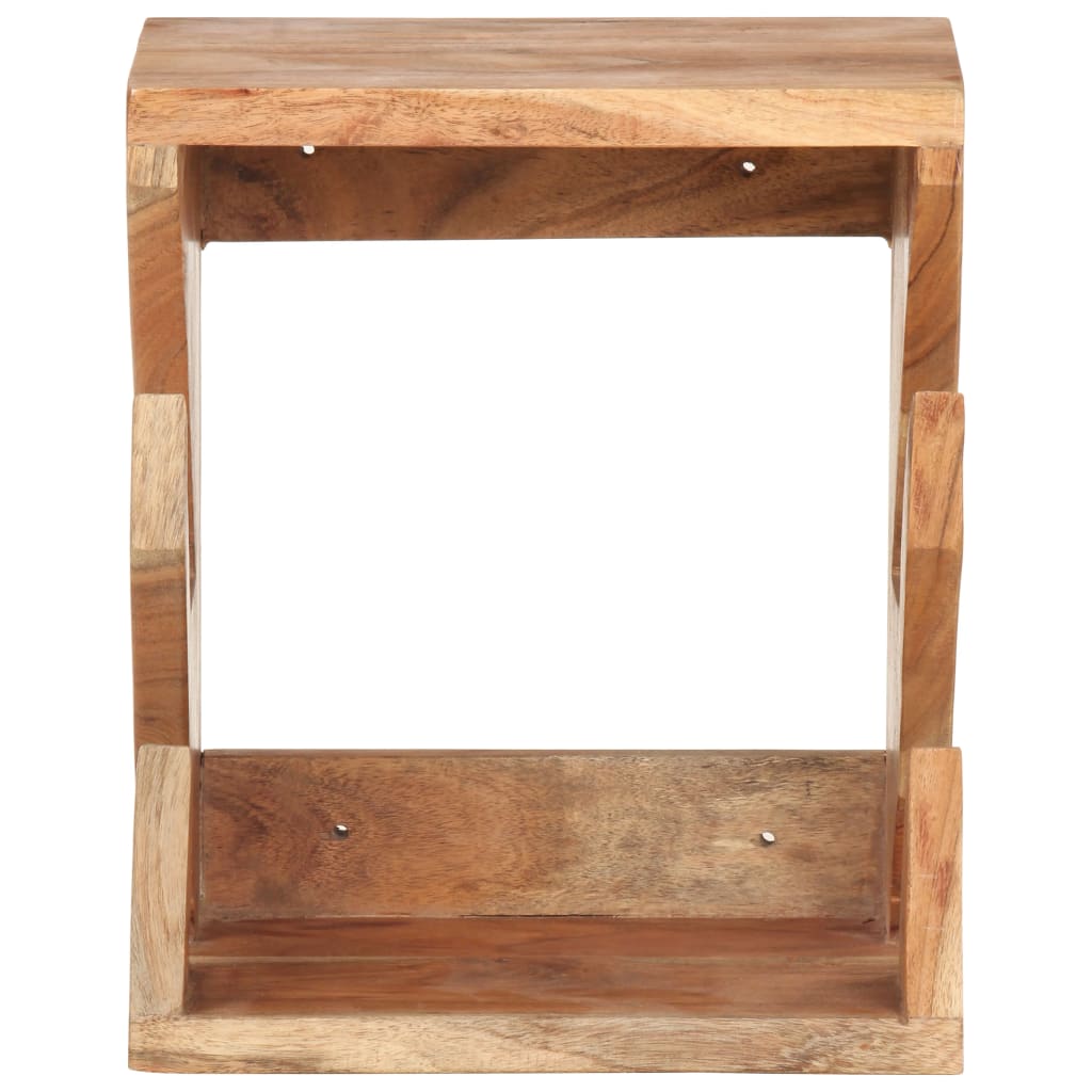 Skateboard Wandhalter 25x20x30 cm Recyceltes Massivholz