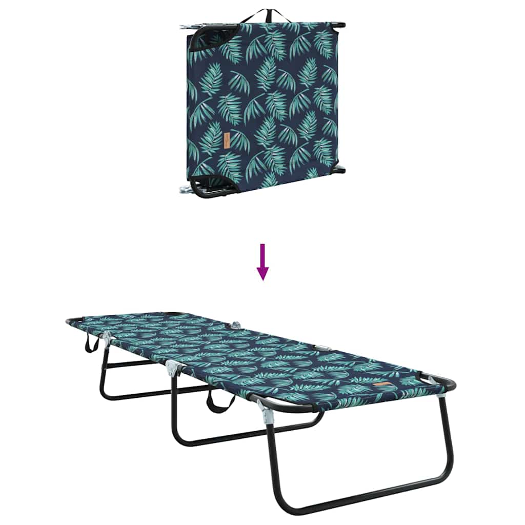 Klappbare Sonnenliege Blau 188 x 57 x 86,5 cm Polyester