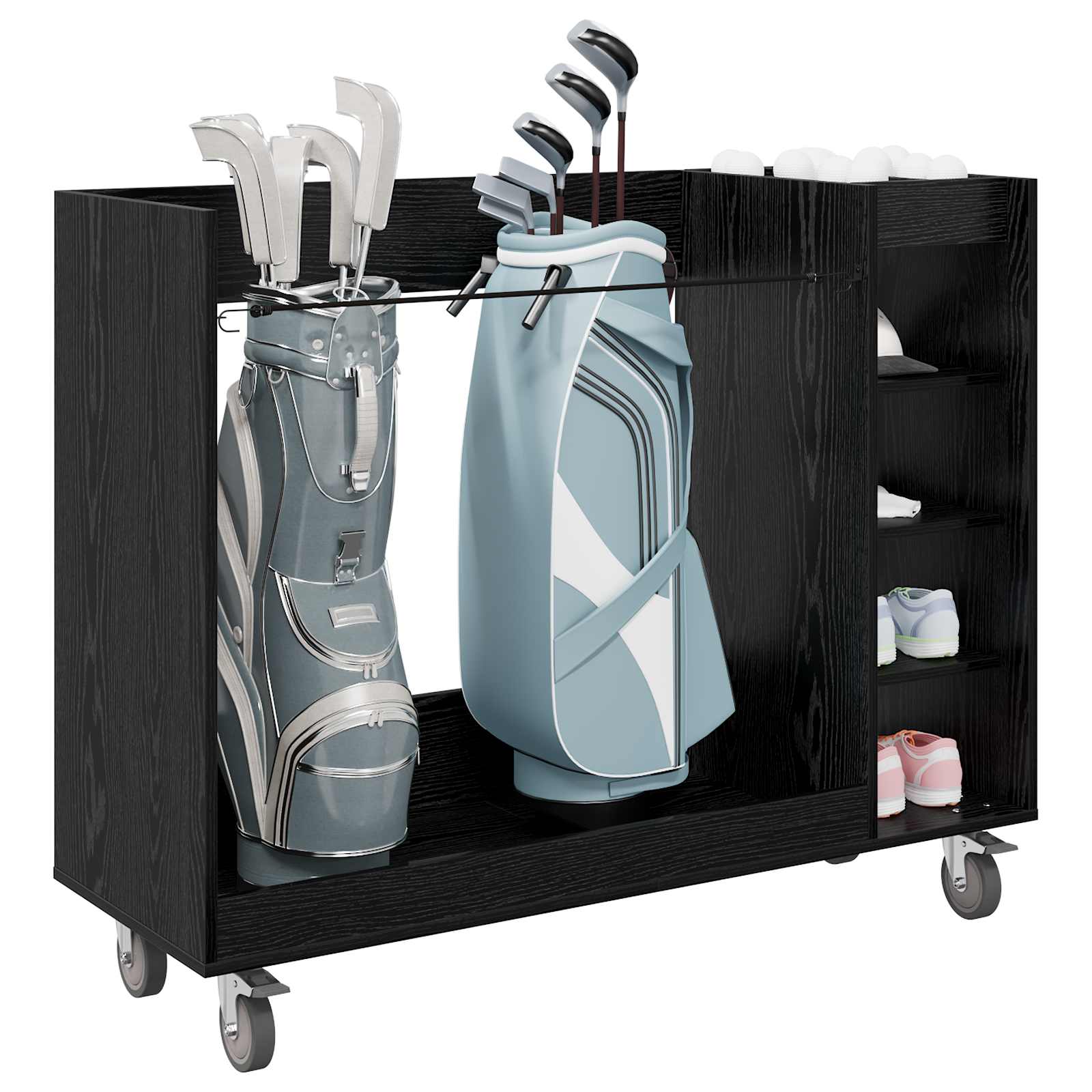 Golf Schrank Mit Rad Uni Weiß 65 x 45 x 98 cm