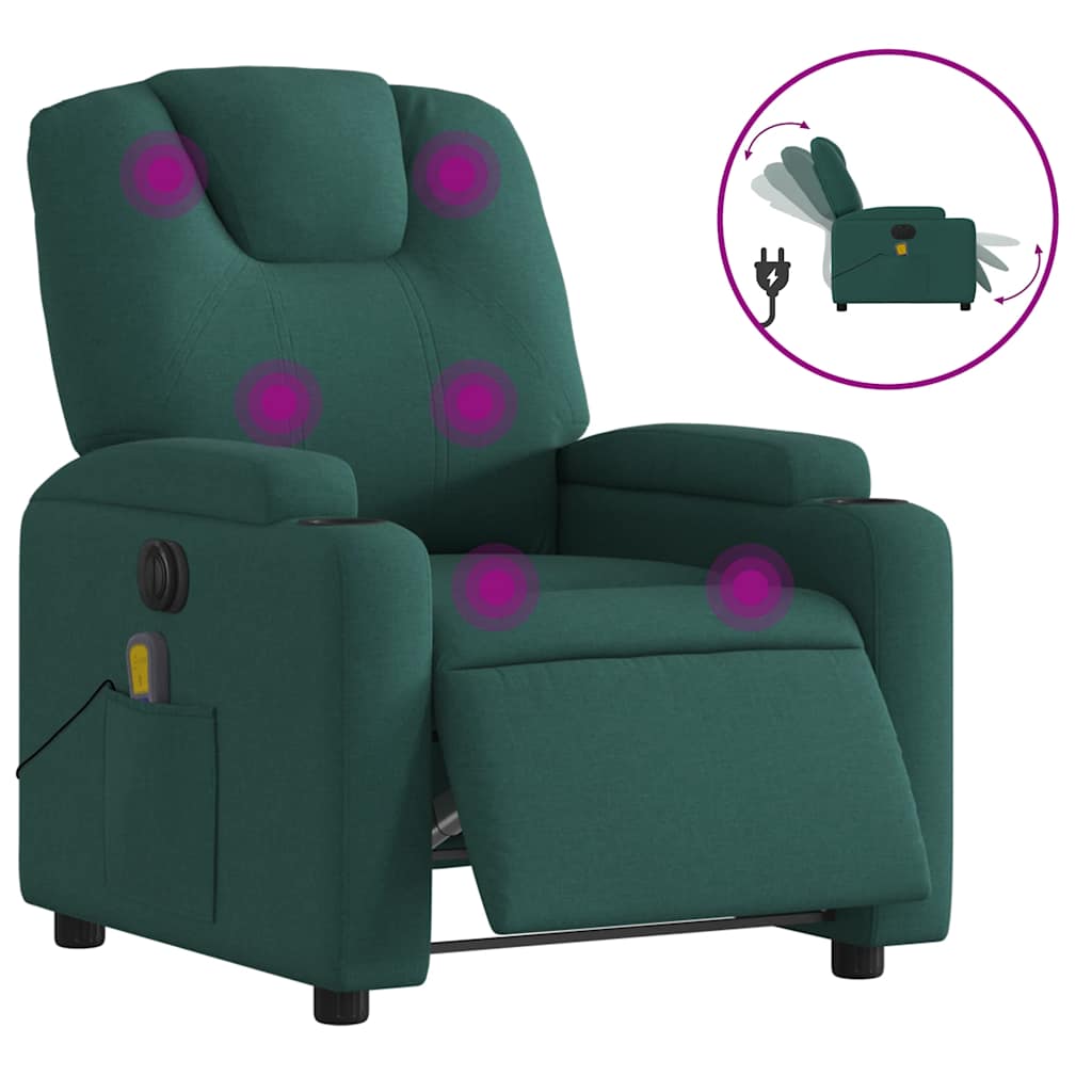 Relaxsessel Elektrisch Hellgrau Stoff