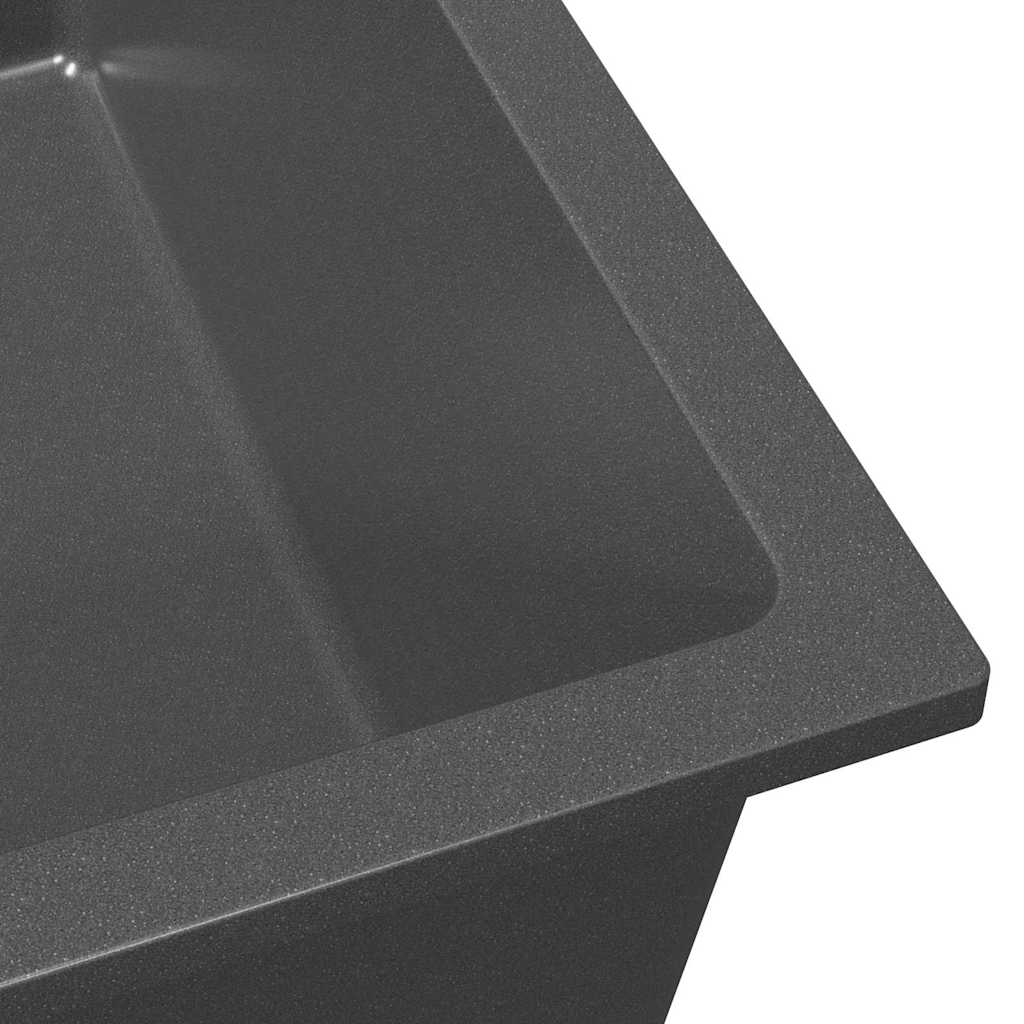 Küchenspüle Schwarz 54 x 44 x 20 cm Granit