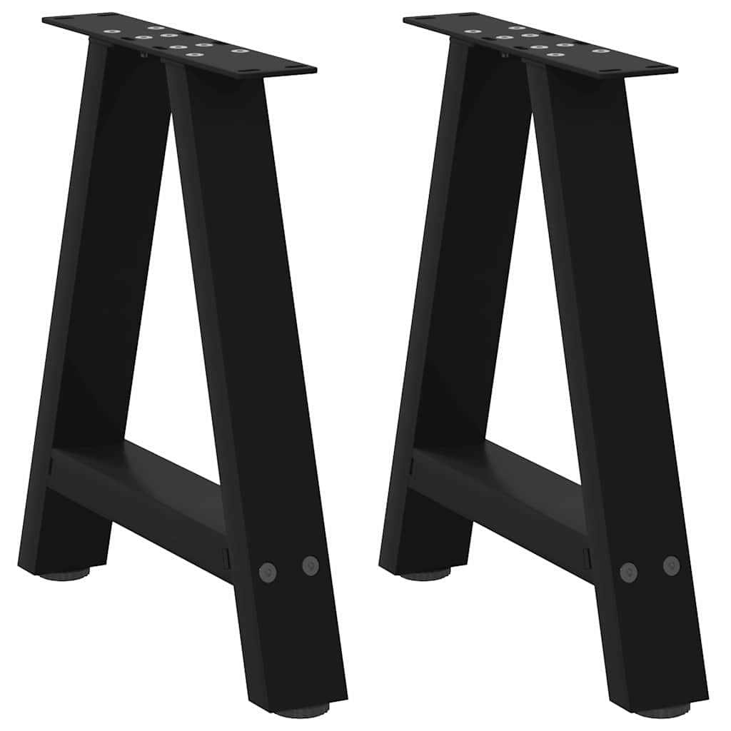 Couchtischbeine A-Form 2 Stk. 30x(30-31) cm Stahl
