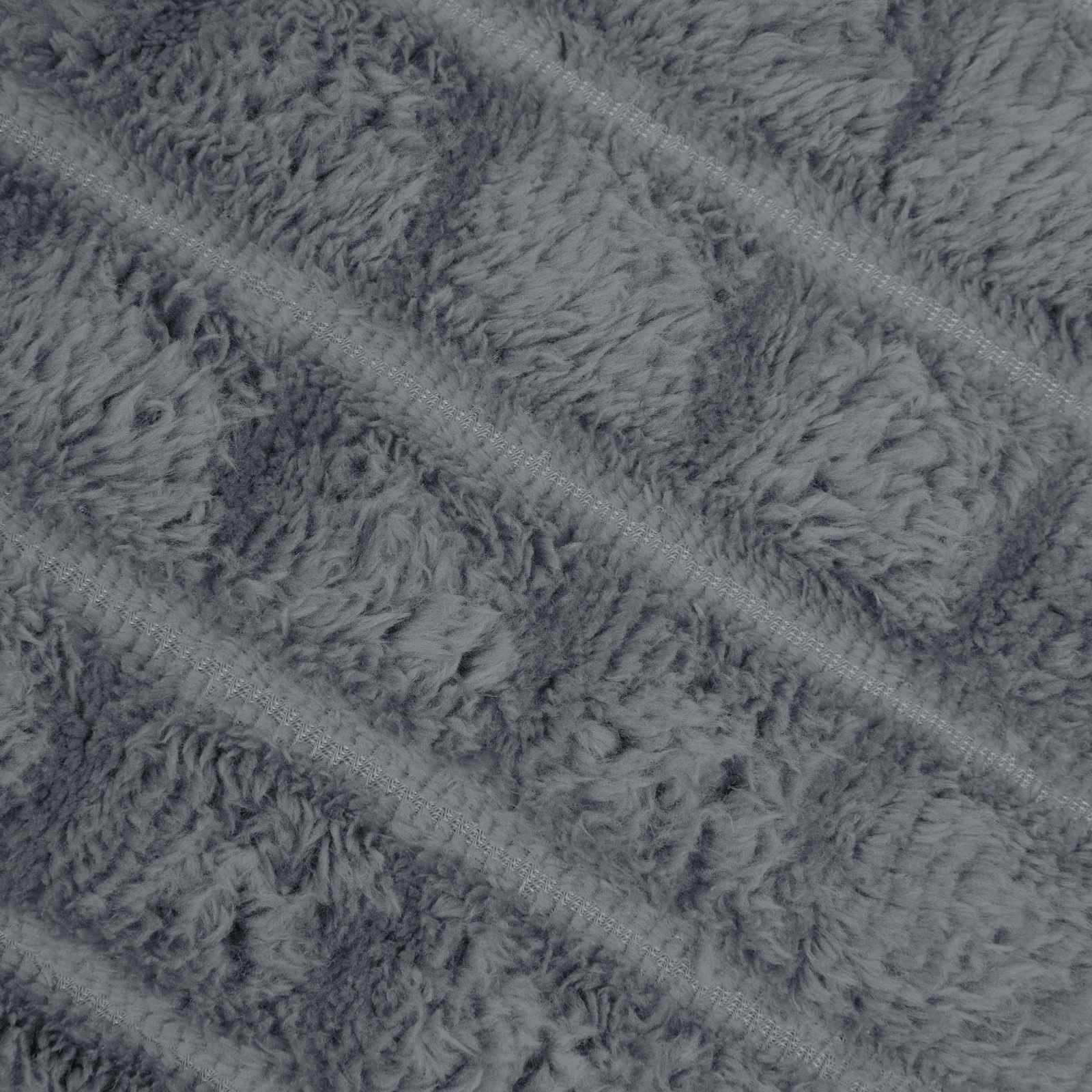 Überwurfdecke Beige 150 x 130 cm Fleece