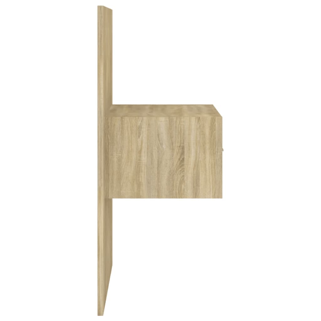 Kopfteil mit Nachttischen Weiß Holzwerkstoff