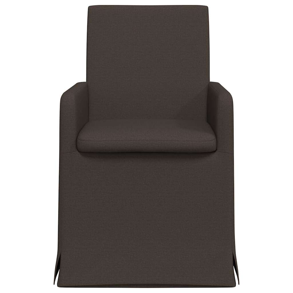 Esszimmerstühle 2 pcs Hellgrau 57 x 67 x 95 cm Leinen