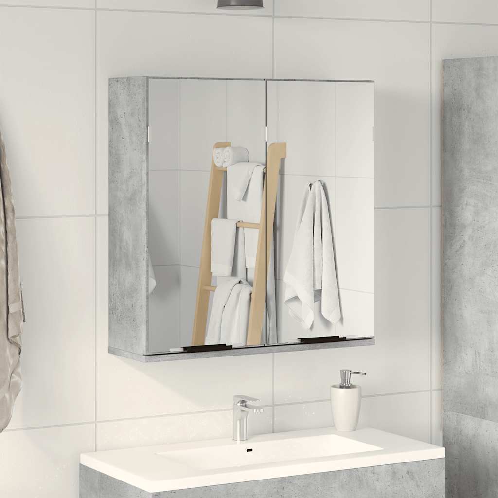 Bad-Spiegelschrank Weiß 64x20x67 cm