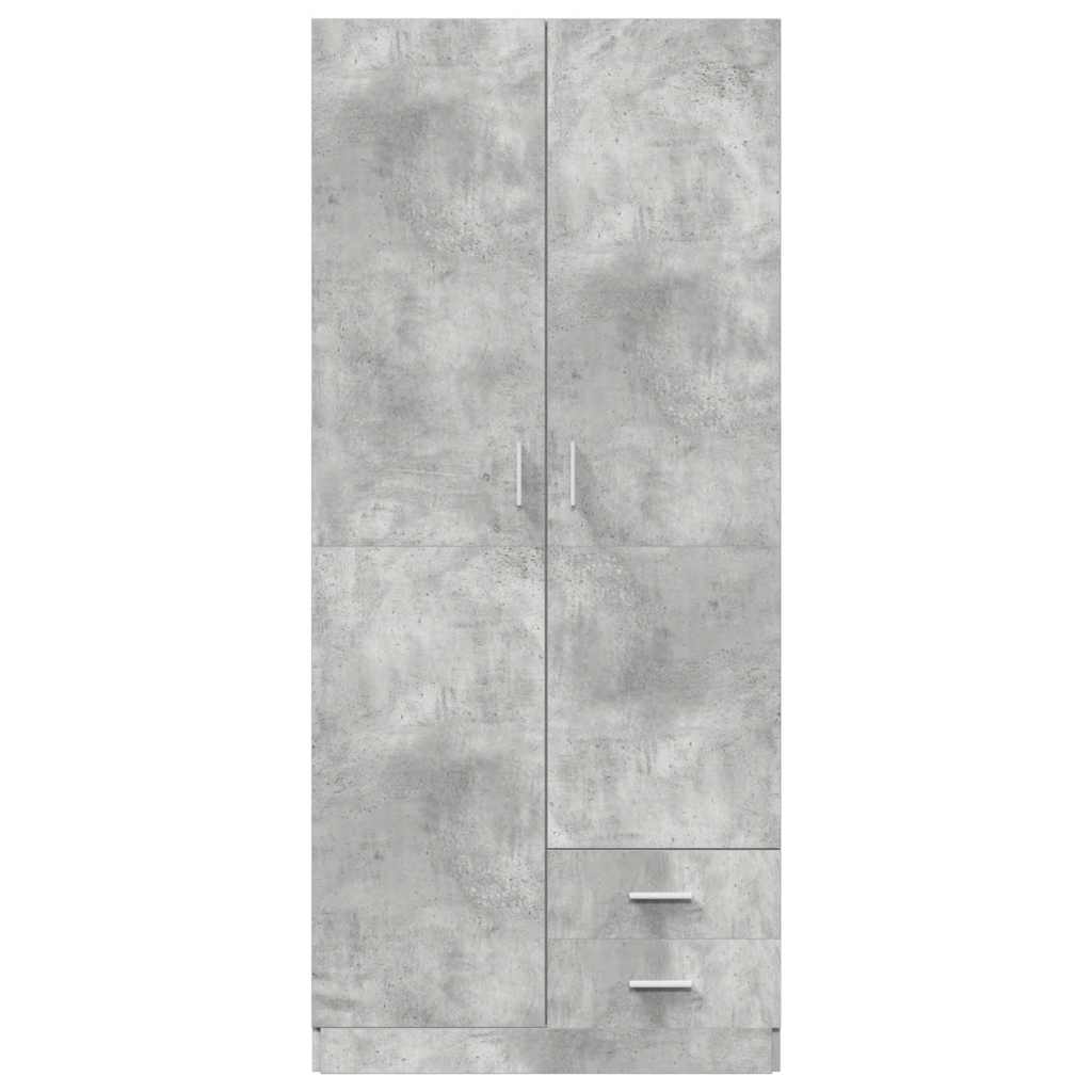 Kleiderschrank Weiß 80x52x180 cm Holzwerkstoff