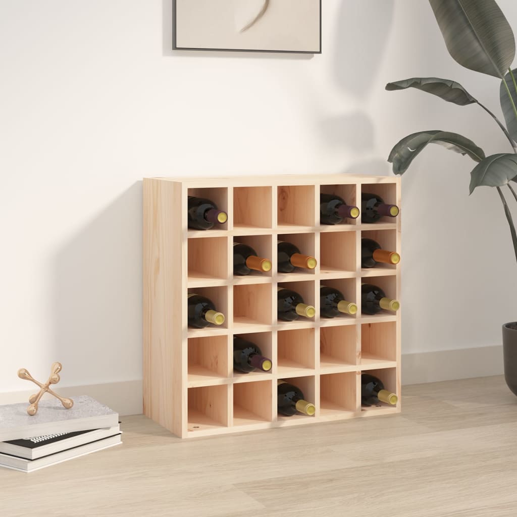 Weinschrank 56 x 25 x 56 cm Massivholz Kiefer