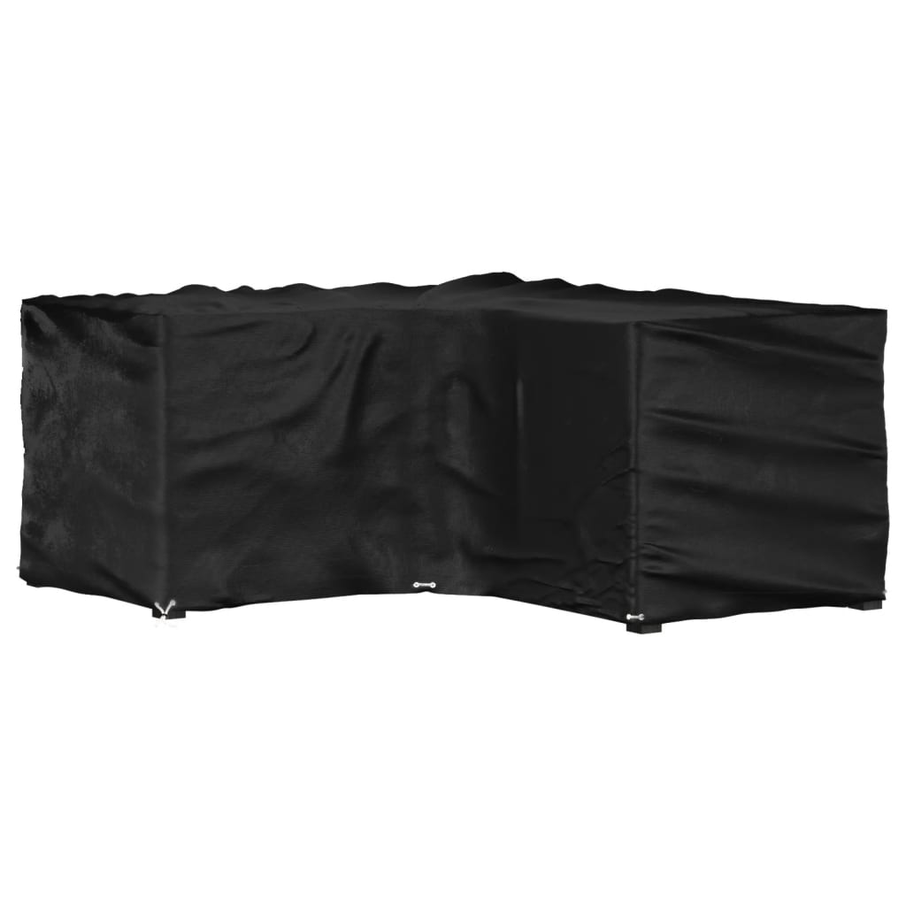 Gartenmöbel-Abdeckungen 2 Stk. L-Form 12 Ösen 250x250x90 cm