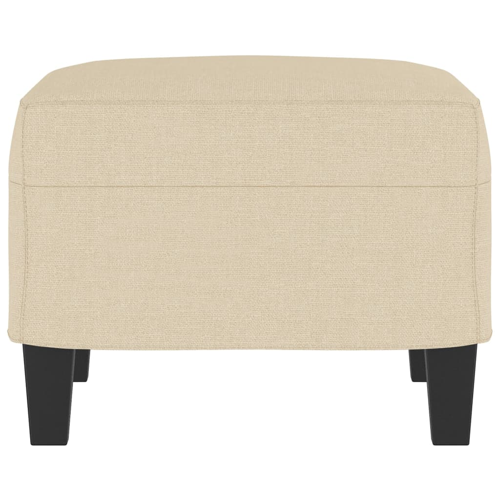 Fußhocker Hellgrau 60x50x41 cm Stoff