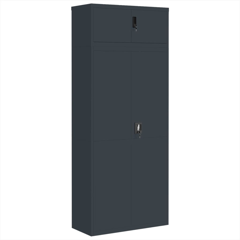 Aktenschrank Weiß 90x40x110 cm Stahl