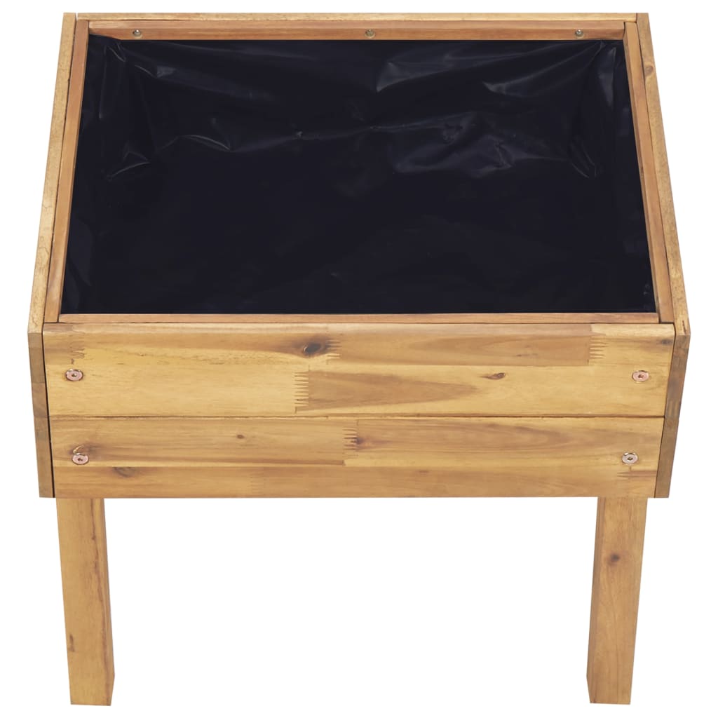 Hochkübel 78,5 x 58,5 x 78,5 cm Massivholz Akazie