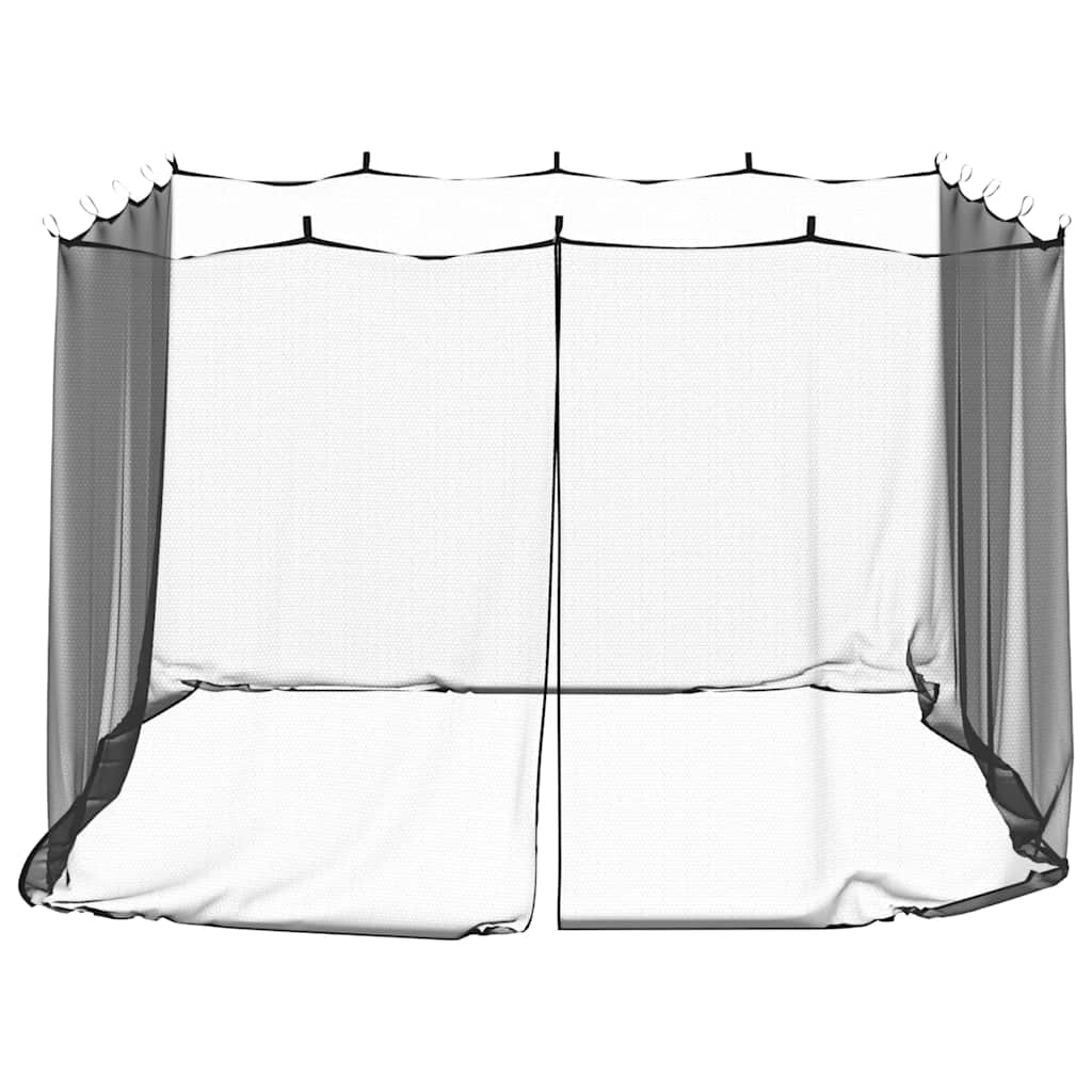 Moskito-Netz für Pavillon Rechtwinklig 220 Mesh Schwarz