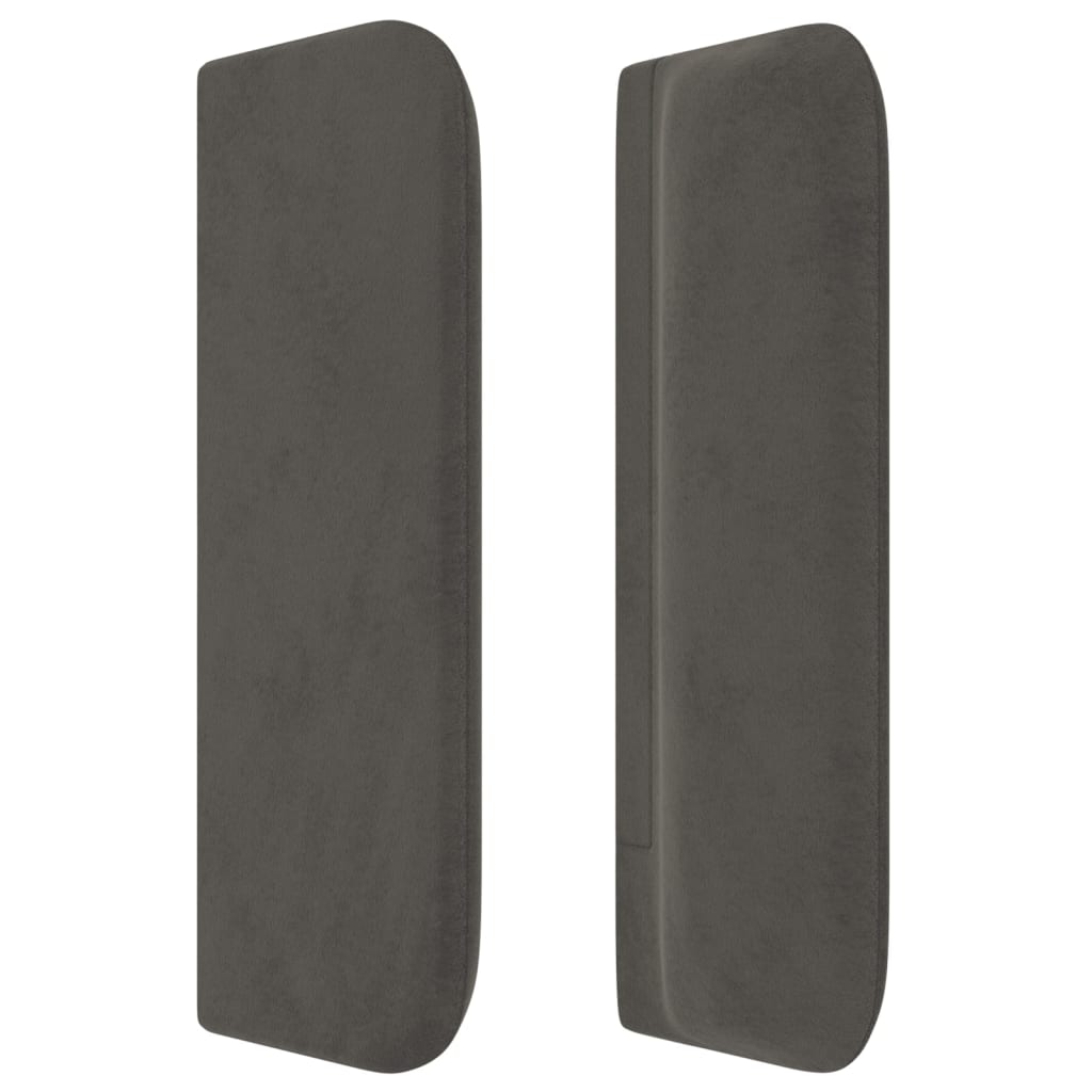 Kopfteil mit Ohren Dunkelblau 93x16x78/88 cm Samt