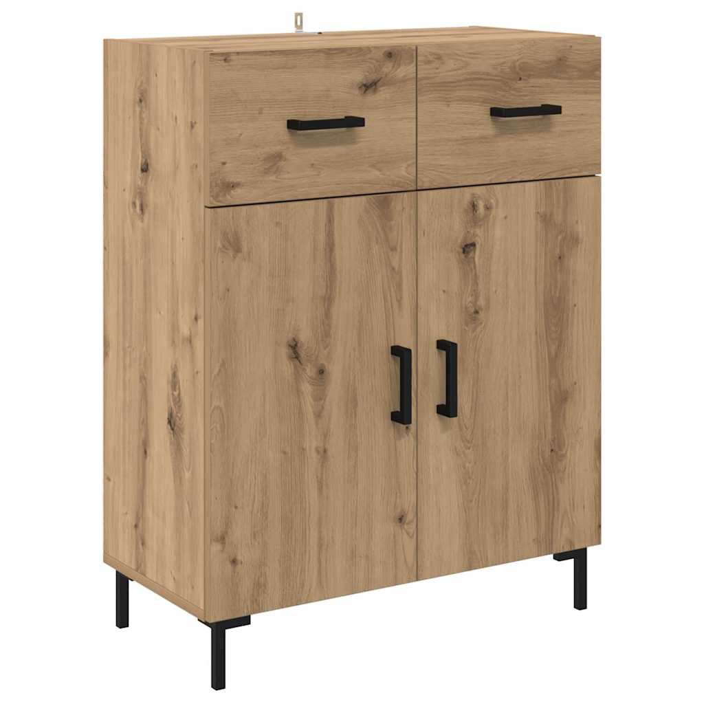 Highboard Betongrau 69,5x34x180 cm Holzwerkstoff