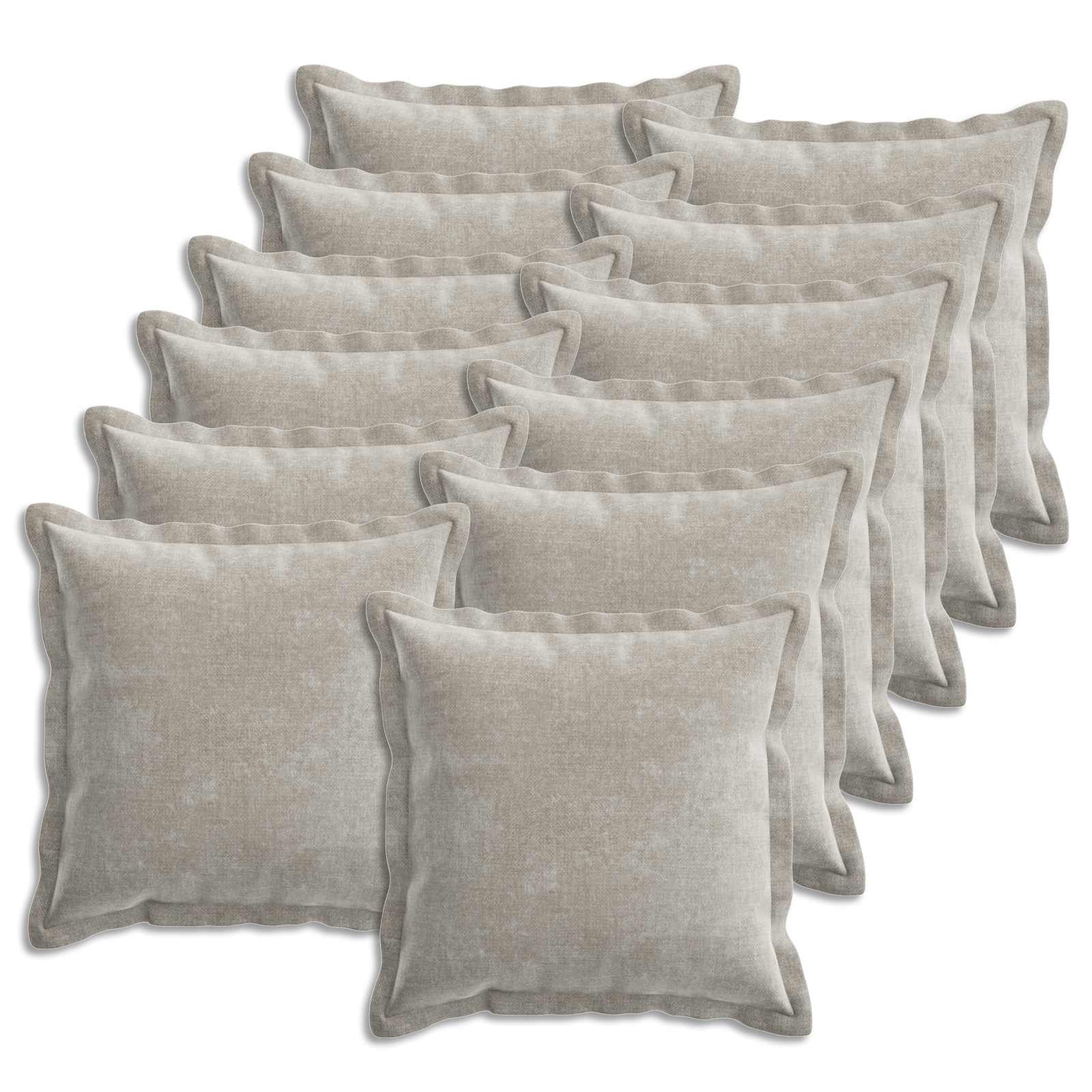 Kissenbezug 2 Stk. HOUTEN Dunkelgrau 30 x 30 cm Chenille-Stoff