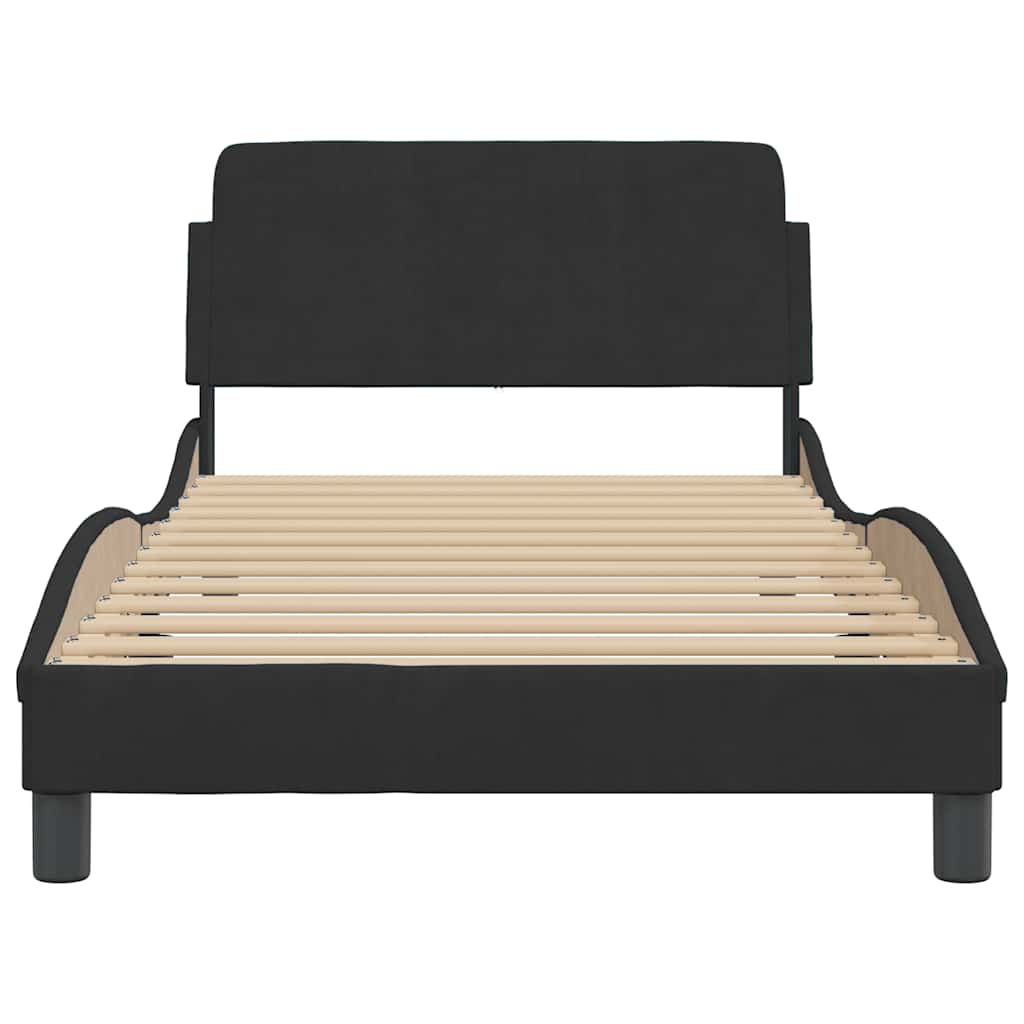 Bettgestell "Dover" Hellgrau 80x200 cm Samt