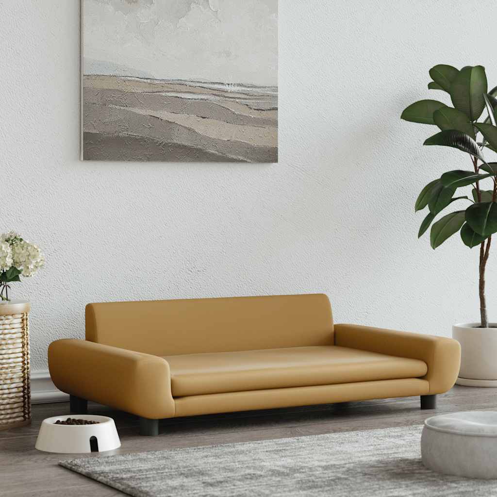 Hundebett Blau 100x54x33 cm Samt