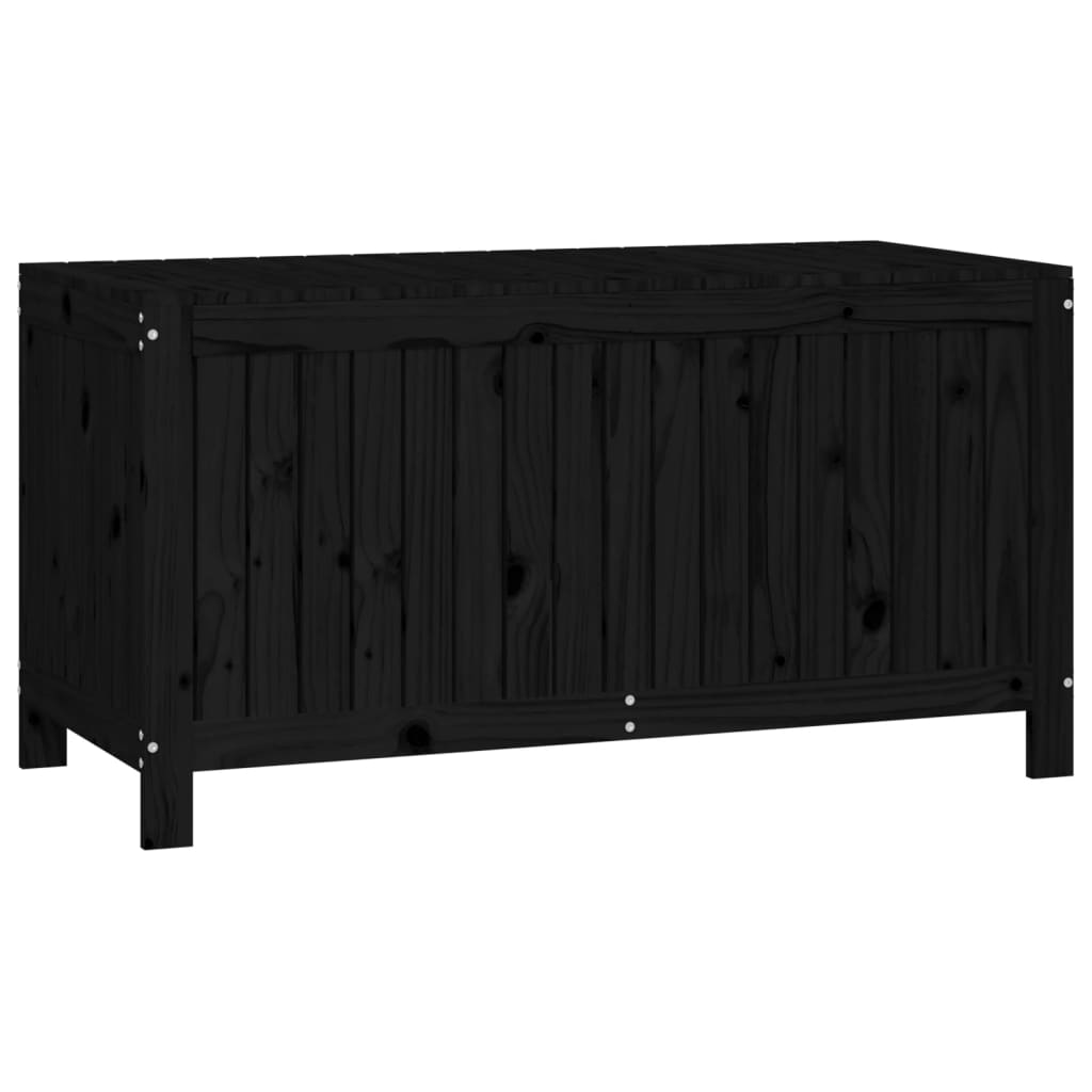Gartentruhe Grau 76x42,5x54 cm Massivholz Kiefer
