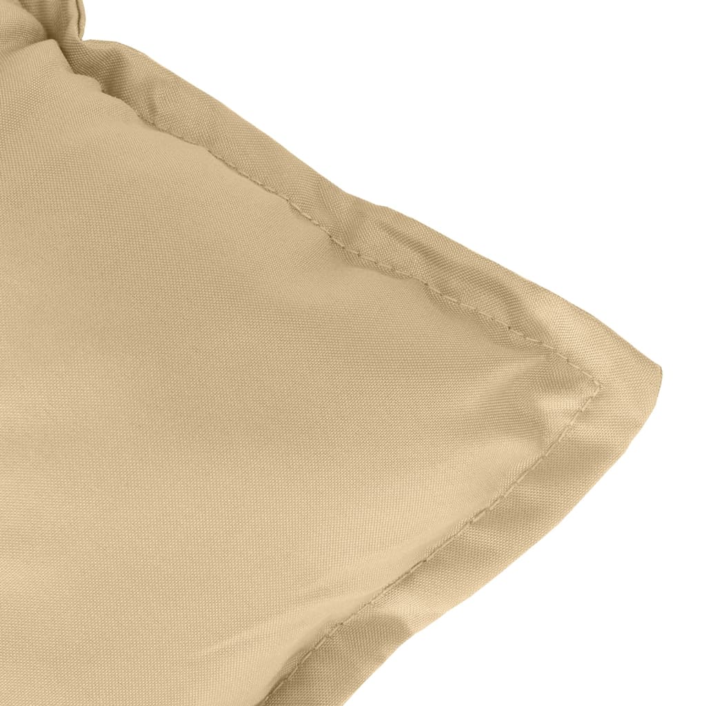 Hochlehner-Auflagen 2 Stk. Melange Anthrazit 120x50x7cm Stoff