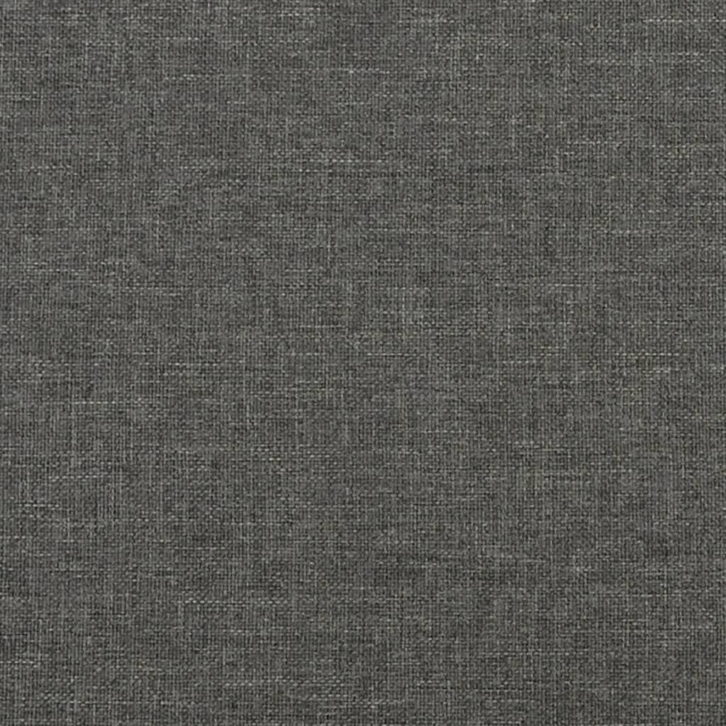 Kopfteil Dunkelgrau 80 x 5 x 118/128 cm Stoff