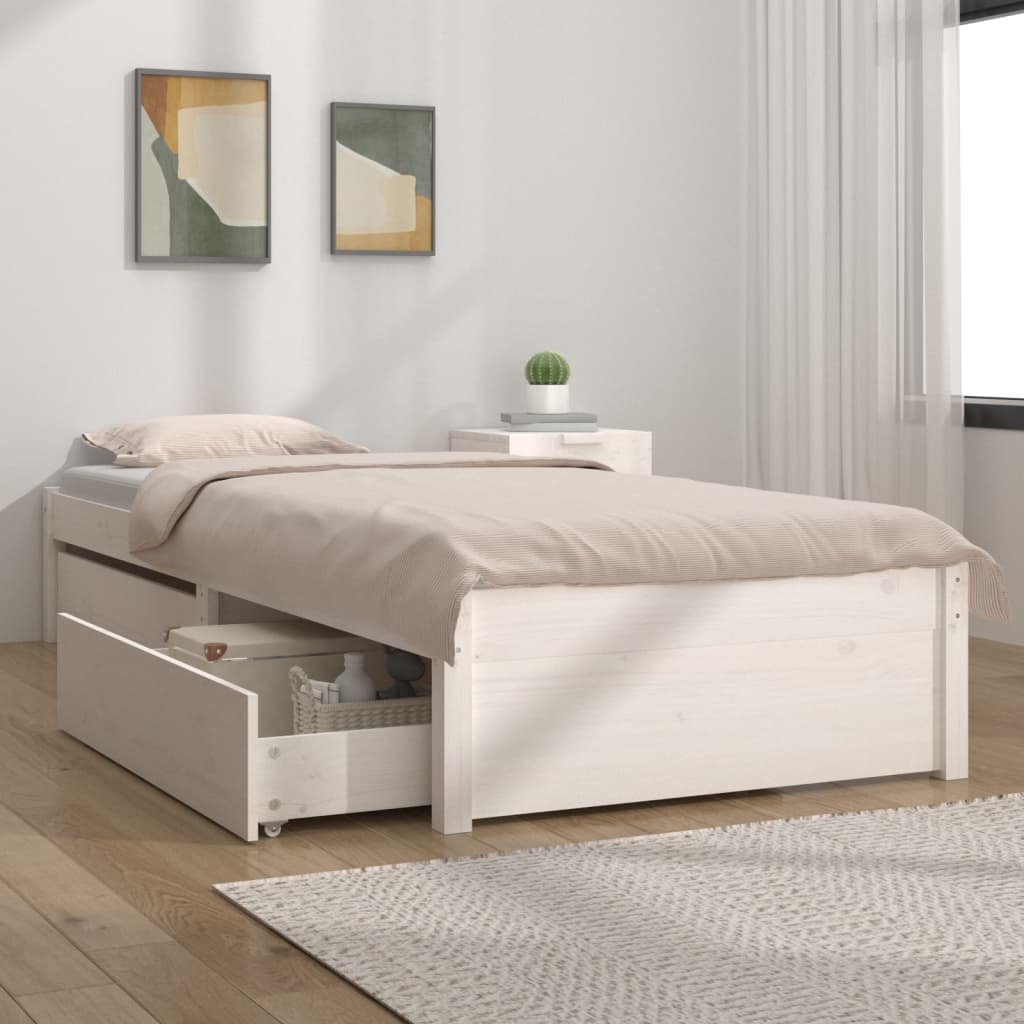 Bett mit Schubladen 75x190 cm
