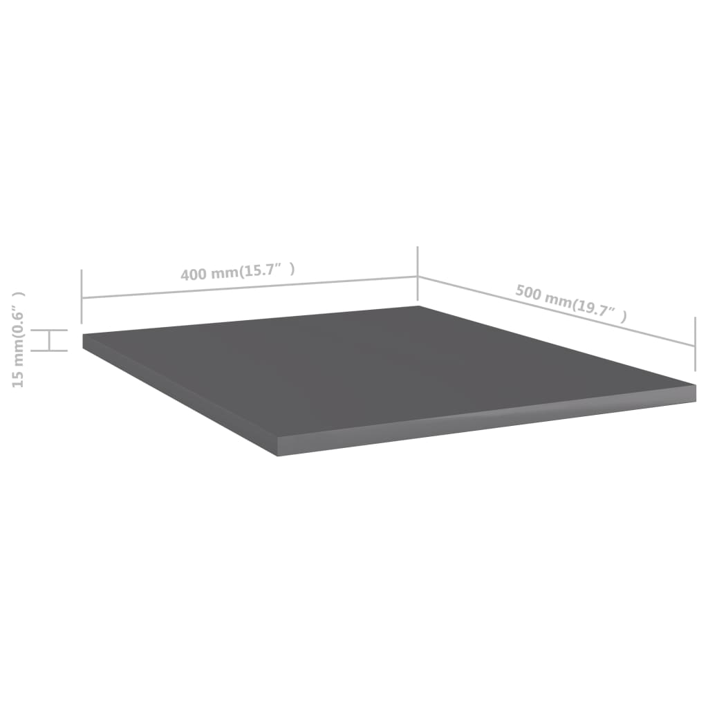 Bücherregal-Bretter 4 Stk. Weiß 40x10x1,5 cm Holzwerkstoff