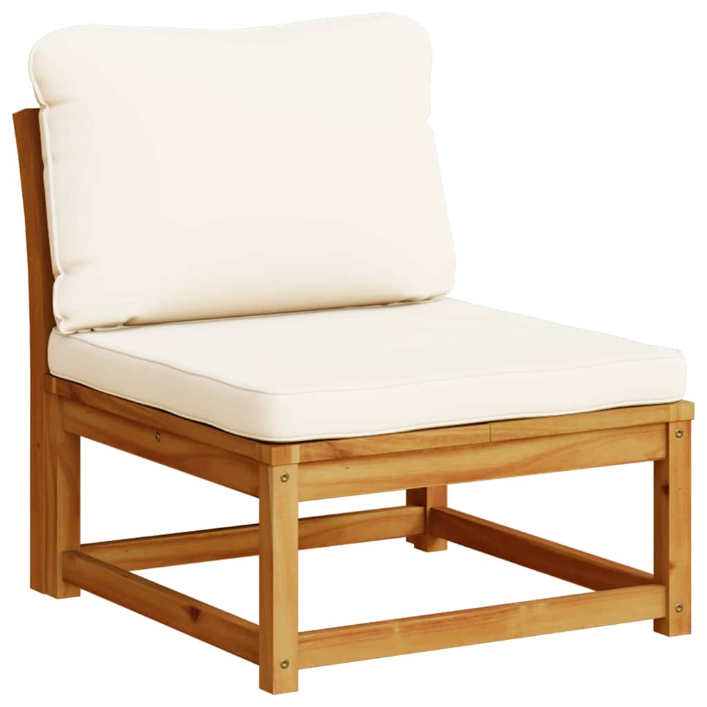 4-tlg. Garten-Lounge-Set mit Kissen Massivholz Akazie