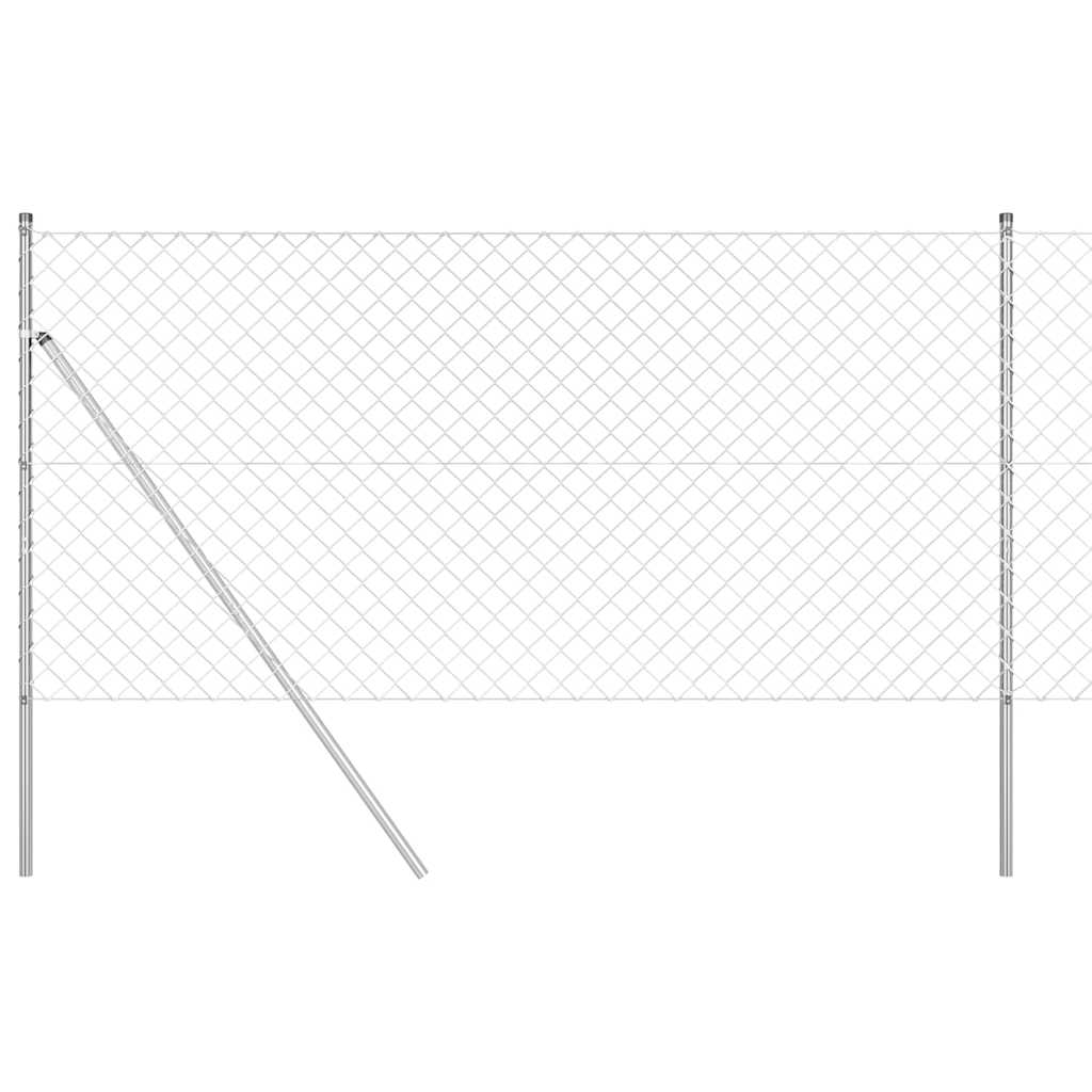 Outdoor Kettenglied-Zaun Erdfixierung 10 x 0,4 m Grün Netz