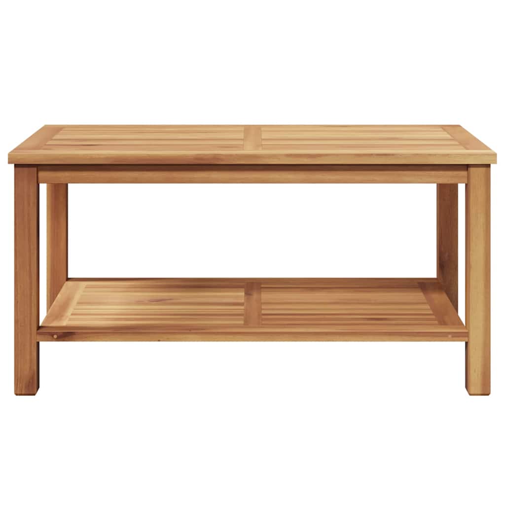 Couchtisch mit Speicher Braun 45 x 45 x 45 cm Massivholz Teak