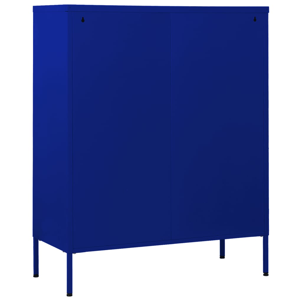 Kommode Olivgrün 80x35x101,5 cm Stahl